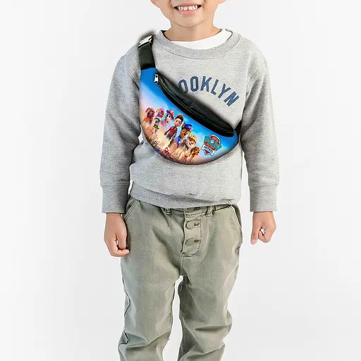 Сумка-бананка дитяча щенячий патруль "RAW PATROL" 32х15см, через плече для хлопчика (00282)