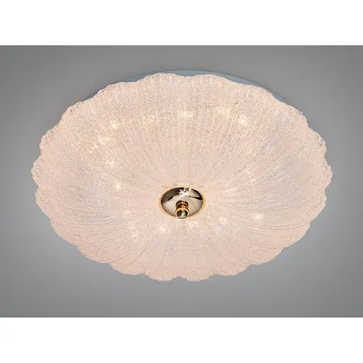 LED стельова люстра Romin 34 Вт біла золото без пульта - фото 1