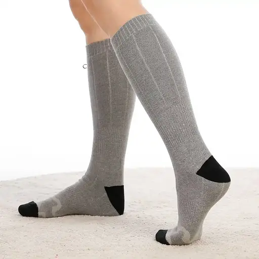 Носки с подогревом ZBHSWZ01 с блоком 5000mAh 38-44р. (Серый) - фото 4