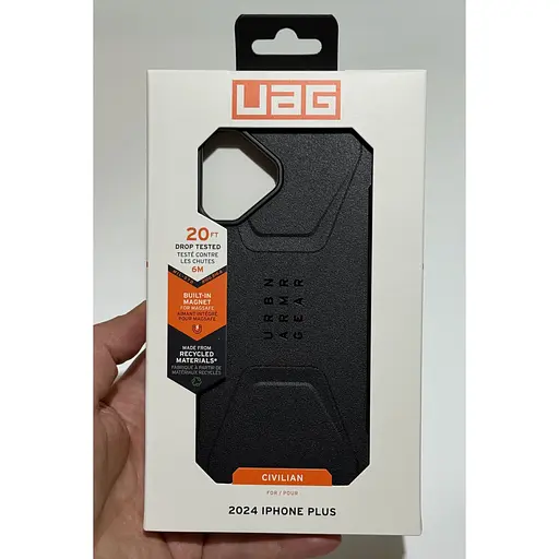 Оригинальный противоударный чехол UAG Civilian MagSafe для Iphone 16 Plus (6.7") Black 114443114040 - фото 2