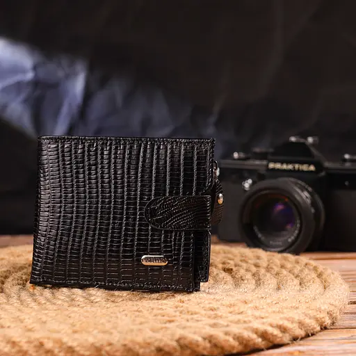 Мужской кожаный кошелек Canpellini 12х9.8х1 см acs0025056 - фото 6