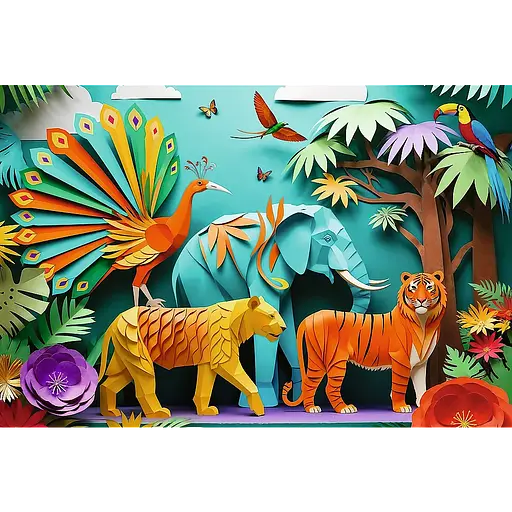 Пазл Джунглі орігами - 160 шт. TREFL 40051 - фото 2