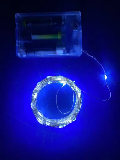 Новогодняя гирлянда роса на батарейках 100 LED 10м белый Brille 1978-03 - фото 2