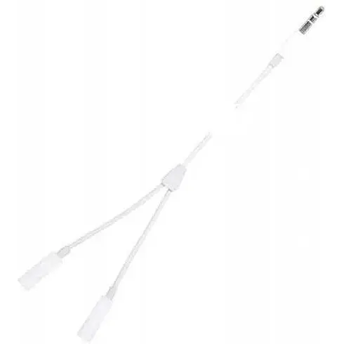 Аудиоразветвитель Apple AUX 3.5 Male Share-to-2AUX Female-Jack MH028 белый Box - фото 1