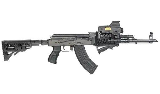 Приклад телескопический с амортизатором Fab Defense для AK 47 песочный - фото 6