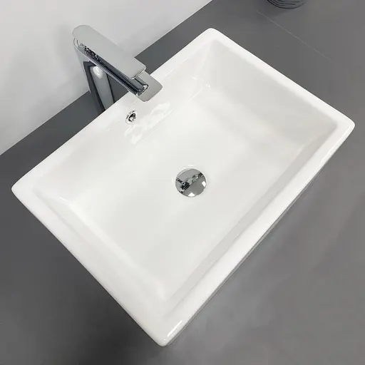 Умивальник VBI Castello white накладний VBI-012901, Білий - фото 4