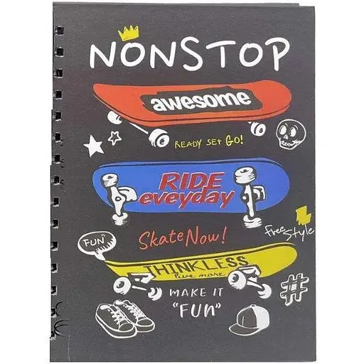 Зошит на спіралі 1813-17 Різнокольоровий (2000990673633)(SC) - фото 1