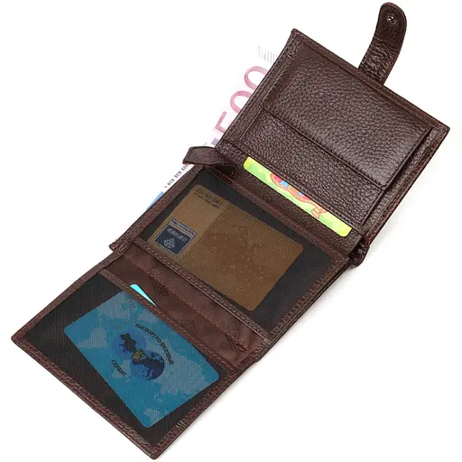 Кожаный мужской кошелек Bond 9.7х12.7х2 см acs0026930 - фото 5