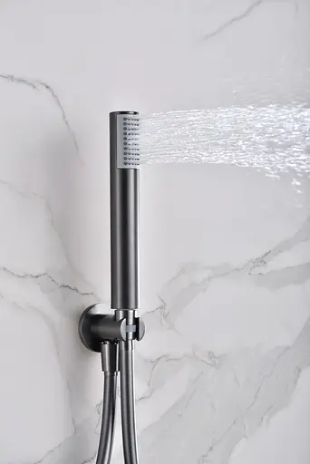 Душевая система скрытого монтажа с термостатом Imex Monza PVD графит GTM039/BGM, Графит - фото 4