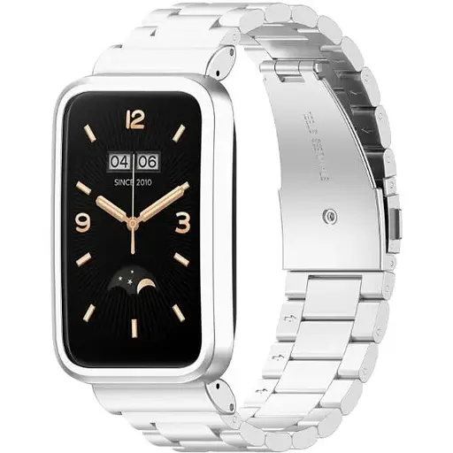 Ремінець-бампер DK для Xiaomi Mi Band 7 Pro Fitlink Steel Watch Band (silver) - фото 3