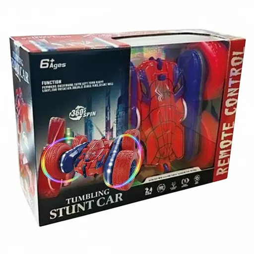 Радиоуправляемая машина-перевертыш H 01-01, аккумулятор 3.7V, пульт 2.4GHz, подсветка, вращение 360°, Красный - фото 2