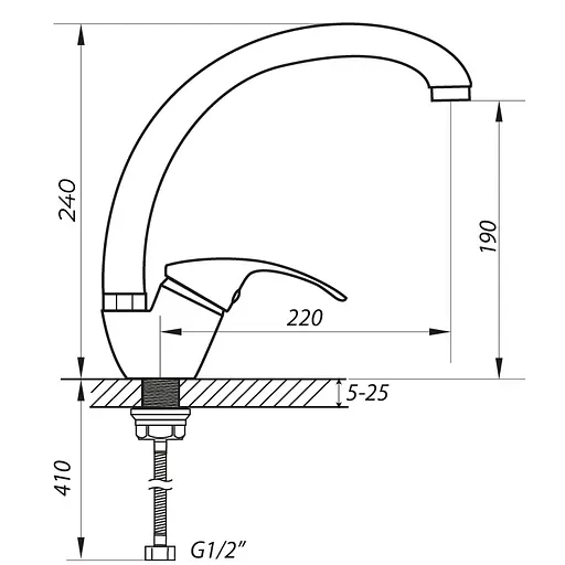 Смеситель для кухни Zerix YUB 279 ZX0107 Хром - фото 2