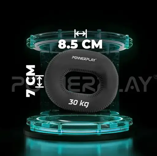 Еспандер кістьовий PowerPlay силіконовий PP-4336 Hand Grip Hard 30 кг Чорний (PP_4336_Black_30kg) - фото 5