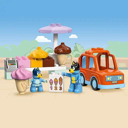Конструктор LEGO DUPLO Bluey Путешествие с мороженым из Блуи 22 детали (10458) - фото 7