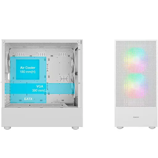 Корпус GAMDIAS TALOS M3 MESH WH (4711514500905) - фото 9