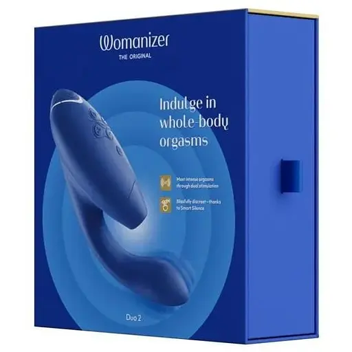 Вакуумний кліторальний стимулятор Womanizer Duo 2 Blueberry - фото 9