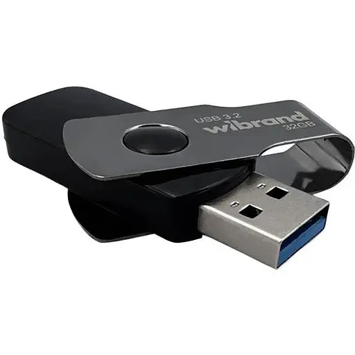 Флеш-накопичувач Wibrand USB 3.2 Gen1 Lizard 32GB чорний - фото 1