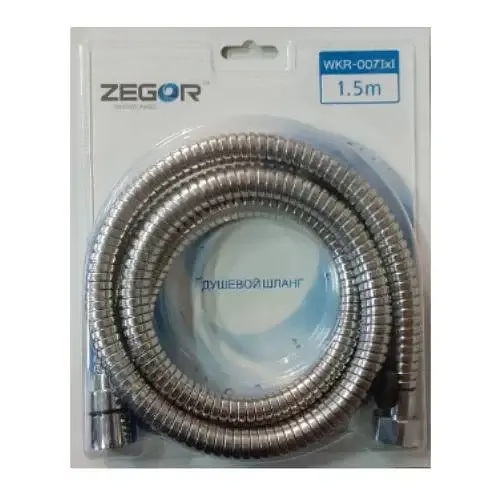 Шланг для душа Zegor WKR-007 растяжной блистер люкс 360° 1,5 м 30412 - фото 1