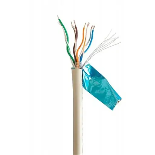 Кабель витая пара Cablexpert FTP (FPC-5004E-L) CAT5e, алюминий под медью (CCA с AWG24), многожильный, экранированный фольгой, 305м.