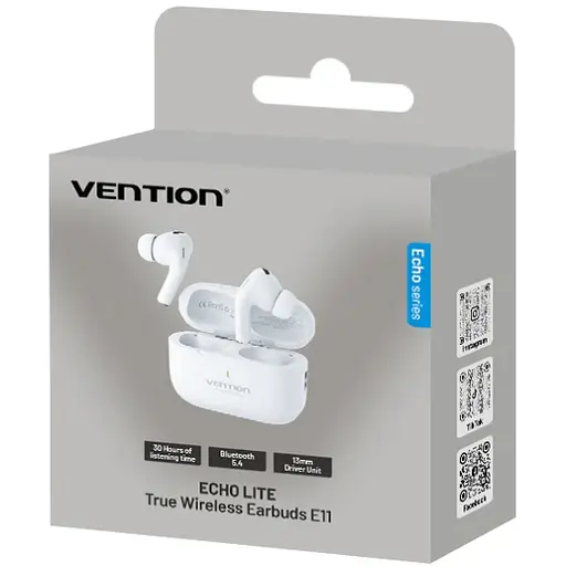 Навушники TWS Vention Elf Earbuds ECHO LITE E11 White - фото 4