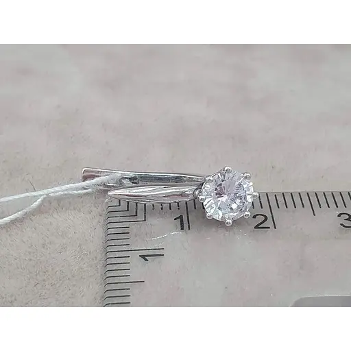 Серебряные серьги Агни ДЕЛЬТА с фианитами. 2818/9Р-CZ - фото 5