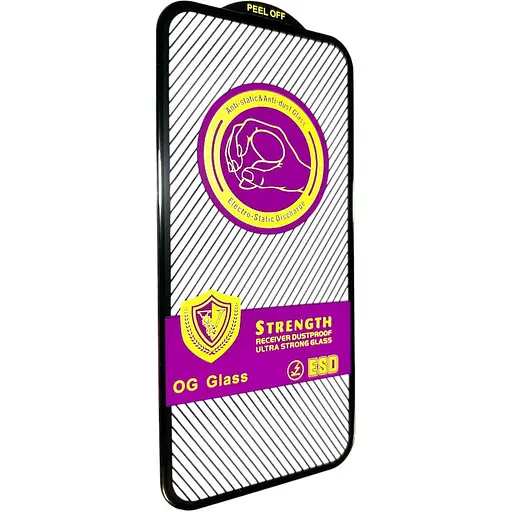 Захисне скло DK для Apple iPhone 15 Pro Ultra Strong V Strength ESD Full Glue black