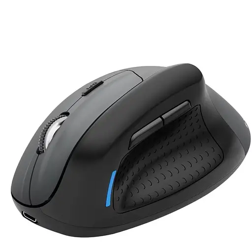 Вертикальная мышь беспроводная E-YOOSO X45 2.4 gHz Bluetooth Черный