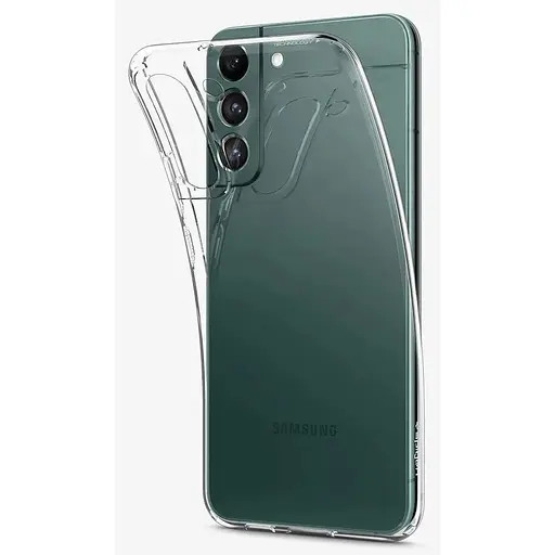 Оригинальный силиконовый чехол Spigen Liquid Crystal для Samsung Galaxy S22 Plus (6.6") Прозрачный (ACS03950) - фото 8