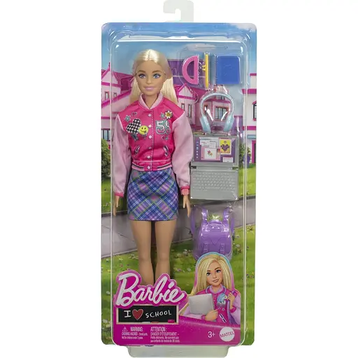 Набор Barbie Школьный стиль с аксессуарами для обучения (HRG84)
