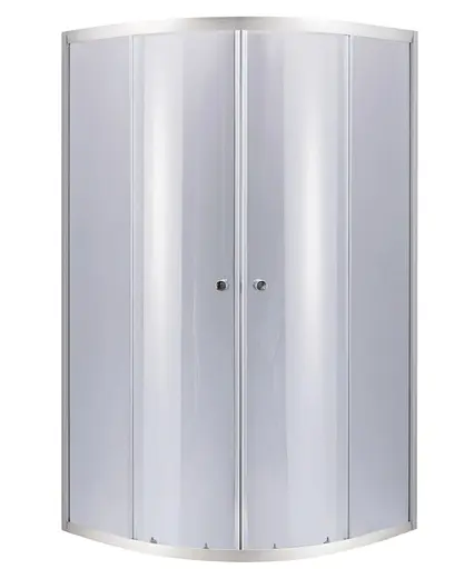 Набор Lidz Душевая кабина Latwa SC80x80.SAT.HIGH.GR полукруглая, стекло тонированное 4 мм + Душевой поддон Kapielka ST80x80x41, с панелью - фото 2