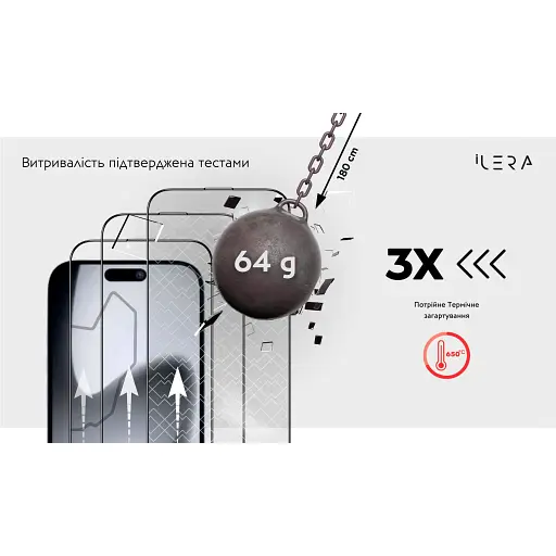 Захисне скло iLera DeLuxe Original Glass 2.0 для Apple iPhone Air (ILFCDL17Air) [144436] - фото 3