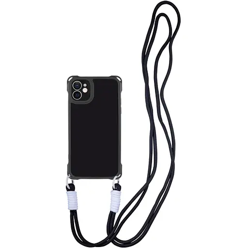 Чохол Epik TPU CrossBody with straps для Apple iPhone 12 6.1 Black