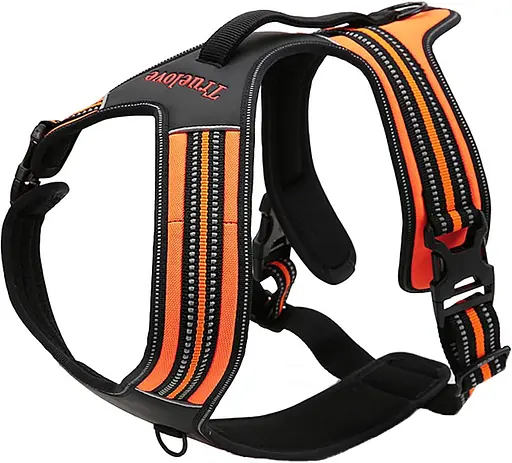 Світловідбивна шлейка для собак Truelove з ручкою, розмір S, М'який жилет для домашніх тварин без витягування, міцний зовнішній - фото 4