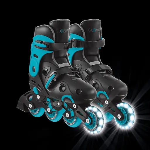 Роликовые коньки Globber Go Scates Lights р.34-37 до 60 кг 5+ лет Аква (785-100) - фото 2