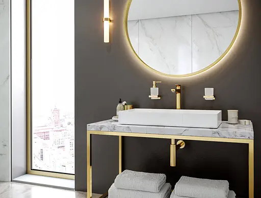 Склянка підвісна Hansgrohe AddStoris Polished Gold Optic/скло 41749990 золотий - фото 7