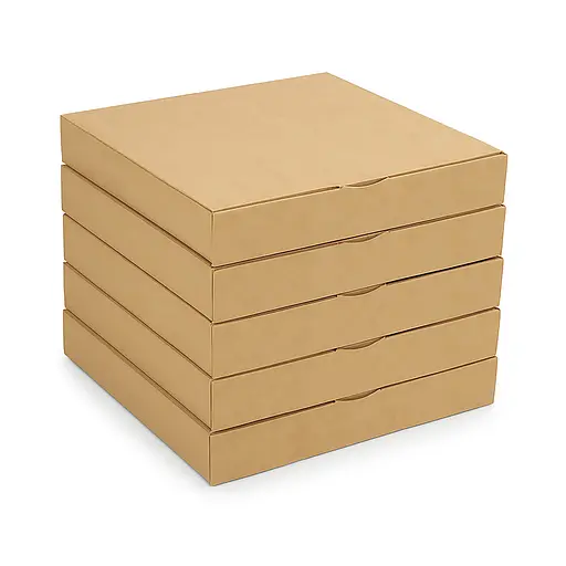 Набор из 5 коробок крафт для 16 конфет, орешков, макаронс, зефира и тарталеток с ячейками 185×185×35 мм подарочная упаковка, Vals Крафт 87907 - фото 1