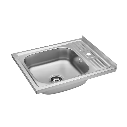 Кухонная мойка накладная Kroner KRP Satin – 6050 (0.6 мм) CV031911, Нержавеющая сталь - фото 3