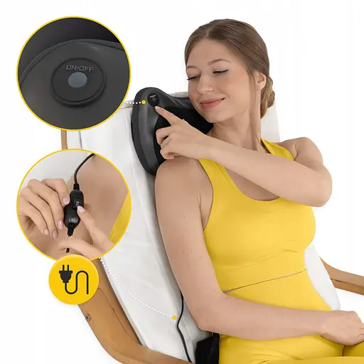 Подушка-масажер 4FIZJO Shiatsu Pro+ 4FJ0562 Black (P-5907739319159) - фото 6