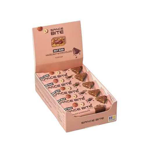Батончик Spacefood Space Bite Nut Bar, 10*40 грам - Шоколад-фундук - фото 1