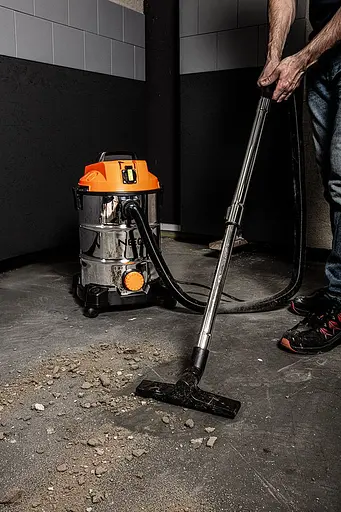 Пилосос професійний Neo Tools 1400 Вт 18 кПа контейнер 30 л HEPA колеса - фото 3