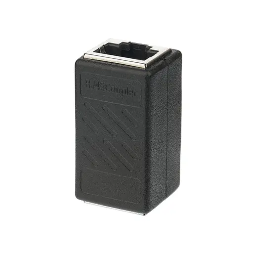 Адаптер з'єднувач RJ45 to RJ45 чорний - фото 2