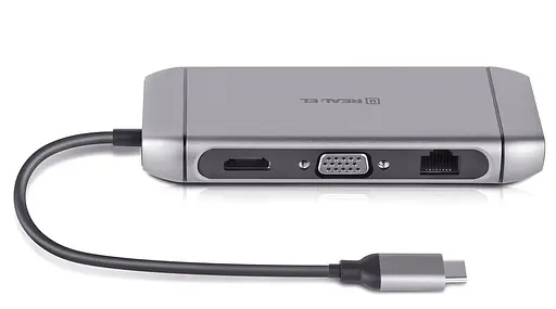 USB-Хаб Real-EL CQ-900 Space Grey UAH (EL123110003) - фото 4
