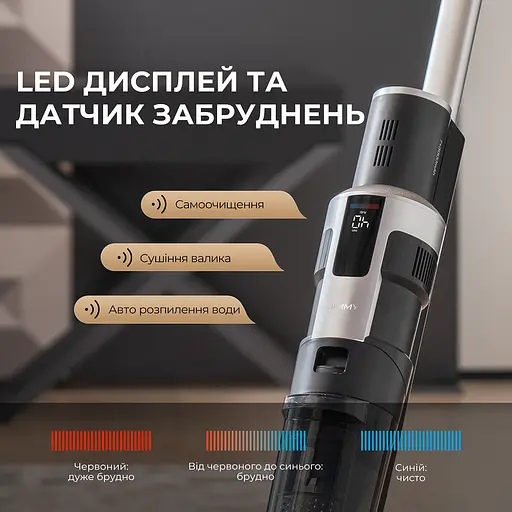 Бездротовий миючий пилосос Jimmy HW9 PRO MAX 2 в 1 - фото 2