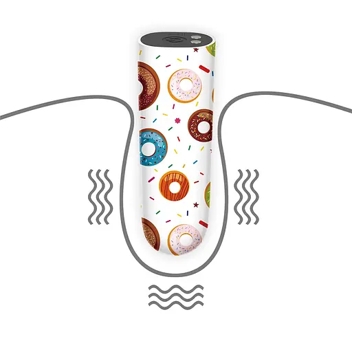 Вібратор для клітора Lovetoy Donut Massager 8.5 см (білий) - фото 14