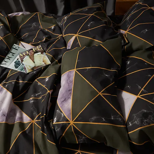 Набор наволочек Moon&Star Микросатин Premium Golden Marble 40х60 см 2 шт - фото 4