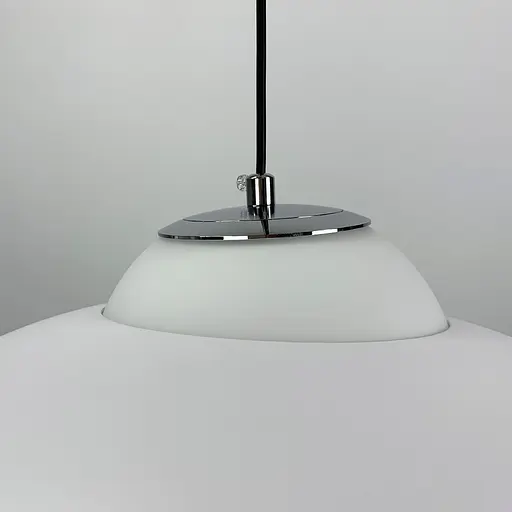 Регулюючий підвісний світильник в хромовому корпусі з білим обводком Line.F YG 88/1 CH+WH - фото 4