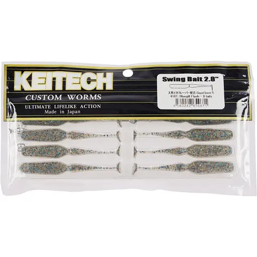 Силикон Keitech Swing Bait 2.8" #418 Bluegill Flash (8 шт/уп) - фото 2