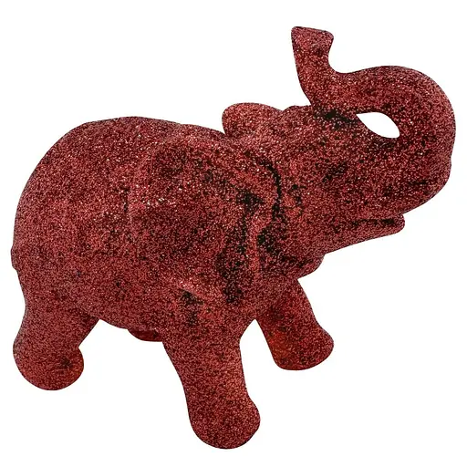 Ялинкова іграшка MIS LT Слон 10,5х6х9,5 см червоний - фото 1