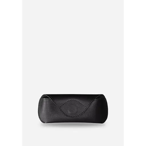 Кожаный чехол для очков BlankNote с клапаном на магните Wings Черный - фото 2