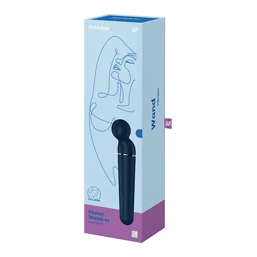 Вибромассажер Satisfyer Planet Wand-er 30.4 см синий - фото 5
